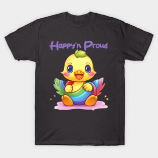 Happy Pride Kawaii Duck T-Shirt